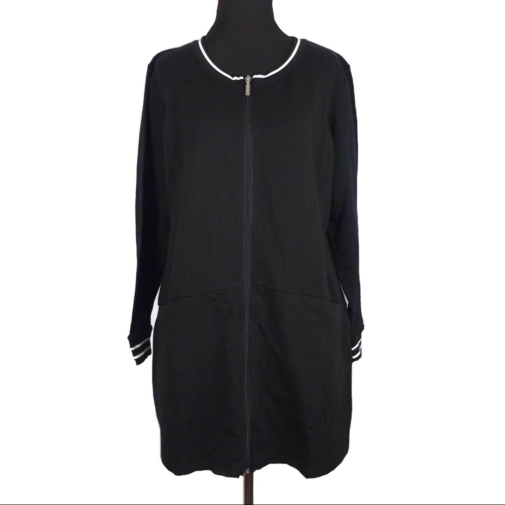 Denim & Co. Active Petite Tunic Jacket